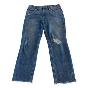 Kut from the Kloth Distressed Slim Fit Cropped Jeans Size‎ 8